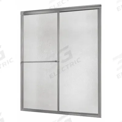 FOREMOST Shower Door: 44 in Min. Door Wd, 48 in Max. Door Wd, 70 in Overall Ht - Double-Sliding Shower Doors