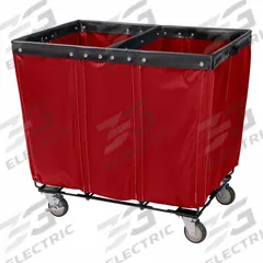ROYAL BASKET TRUCKS Basket Truck: 14.9 cu ft, 42 lb, 36 in L x 26 in W x 33 1/2 in H, Red, Steel (MPN R36-RRR-PWC-4ULT). Key specifications — Brand: ROYAL BASKET TRUCKS; Liner Color: Red; Caster/Wheel Configuration: (2) Rigid; Assembled/Unassembled: Assembled.