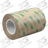 3M Transfer Tape: 4 in Wd, 5 yd Lg, 2.3 mil Thick, Polycoated Kraft Paper, Acrylic, 2 PK (MPN 3M 467MP). Key specifications — Series: 467MP; Bond Type: Repositionable; Liner Material: Polycoated Kraft Paper.