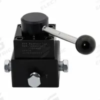 BVA HYDRAULICS Hydraulic Control Valve: 4.5 gpm Max Flow Rate, Three Positions, 1/4" NPT, Manifold (MPN PR43C). Key specifications — attr1018253: BVA HYDRAULICS; attr1018283: Manifold; attr1018249: PR43C; attr1018300: Manual; attr1018289: PR; attr1416406: 1/4" NPT.