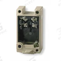OMRON Receptacle Box: EN50041 Body, 2 Mounting Holes, SPDT, Metallic (MPN D4A1000N). Key specifications — attr1019579: Screw Terminal; attr1018601: D4A-N; attr1018605: 1/2"-14; attr211338: OMRON; attr1027426: NPT; attr1038844: Metallic.