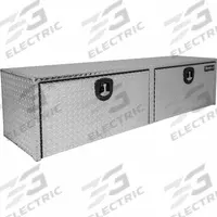 BUYERS PRODUCTS Underbody: Underbody Truck Box, Double Drop-Down Doors Door, 18 in Overall Dp, Keyed (MPN 1705113). Key specifications — Color: Silver; Brand: BUYERS PRODUCTS; Lock Type: Keyed.