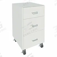 Mobile Cabinet: 32 1/8 in Overall Ht, 22 in Overall Dp, 24 in Overall Wd, Steel, 3 Drawers, 0 Doors (MPN GRJTP1021-24-2). Key specifications — Product Type: Mobile Cabinet; Brand: INSTOCK; Material: Steel; Cabinet Type: Mobile Cabinets.