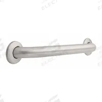 FRANKLIN BRASS Wall Grab Bar: Straight, 18 in Lg, 1 1/2 in Dia, Stainless Steel, Unfinished (MPN 5618). Key specifications — Brand: FRANKLIN BRASS.
