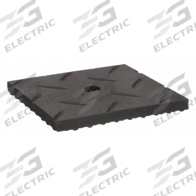 CHICAGO PNEUMATIC Vibration Isolator Pad: Natural Rubber, 4 in Lg, 4 in Wd - Vibration-Isolating Pads & Sheets