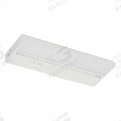 LED Under Cabinet: 8 in Lg, 290 lm, 2700K/3000K/4000K, 4.6 W, Plug-In or Hardwired, White, Aluminum (MPN NLLP2-09WH). Key specifications — attr1262778: 120V AC; attr1262749: Plug-In or Hardwired; attr1262754: Integrated LED; attr1262758: Aluminum; attr1262760: Yes; attr1262765: LED; attr1262776: High/Low; attr1262780: 3000K.