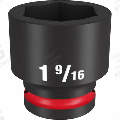 MILWAUKEE Standard Impact Socket: 3/4 in Drive Size, SAE, 1 9/16 in Socket Size, 6-Point - 3/4" Drive Impact Sockets