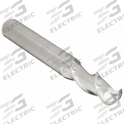 WIDIA HANITA Ball End Mill: Carbide, 2 Flute, 1/8" Mill Dia, 1/2" LOC, 2" OAL (MPN 4A0103001) - Carbide Ball End Mills for Aluminum