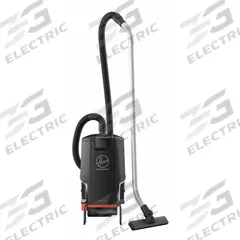 HOOVER COMMERCIAL Backpack Vacuum: 81 cfm Air Flow, 9.9 lb Wt, 71 dB Sound Level, HEPA, Bag, Li-Ion (MPN CH93619). Key specifications — Brand: HOOVER COMMERCIAL; Debris Collection Type: Bag; Includes Battery: No; Product Series: HVRPRW.