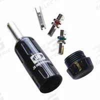 JB INDUSTRIES Refrigerant Cap Lock Multi-Key: 9/16 in Overall Lg, Plastic/Steel, Black, R-22/R-410A (MPN SHLD-MULTI). Key specifications — Compatible Refrigerant Type: R-410A; Includes: (3) Bits; Material: Steel; Color: Black; Brand: JB INDUSTRIES; Product Type: Refrigerant Cap Lock Multi-Key.