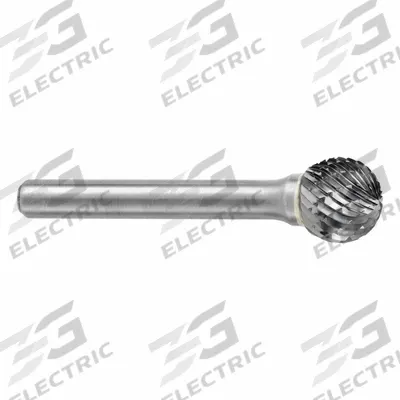 SGS PRO Carbide Bur: Ball, SD-1, Double Cut, 1/4" Head - Double-Cut Ball Burs