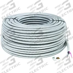 SOUTHWIRE Metal Clad Armored Cable: 10 AWG, 3 Conductors, Copper, 250 ft, Aluminum, Std, THHN (MPN 55527701). Key specifications — Brand: SOUTHWIRE.