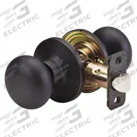 MASTER LOCK Door Lockset: Passage Knob Locksets, Bronze (MPN BC0412PBOX). Key specifications — Lockset Style: Biscuit.