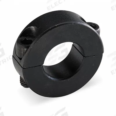 Dayton Shaft Collar: 2-Piece, Inch, Round, Clamp-On, 1/2 in Bore Dia - Steel Shaft Collars