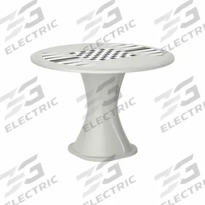 CORTECH Table: 29 in Overall Ht, 42 in Overall Dia, Game Top Included, Ballast Accepted - Cascade Base Tables