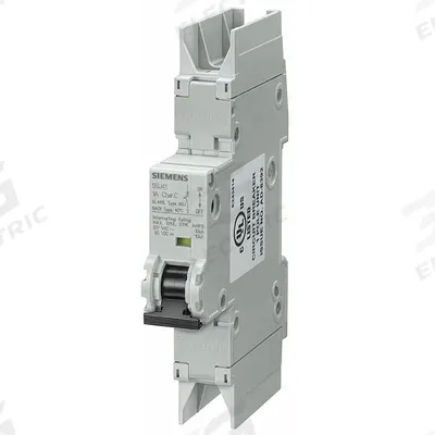 Siemens Miniature Circuit Breaker: 16 A Amps, 60V DC, 10kA at 277V AC, Screw Clamp - C-Curve, 1-Pole UL489 DIN Rail-Mount Miniature Circuit Breakers