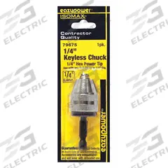 EAZYPOWER Drill Chuck: 1/4", 1/4 in Capacity (MPN 79675). Key specifications — attr1030329: EAZYPOWER; attr1030326: 79675; attr1030342: 1/4".