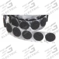 VELCRO BRAND Hook-and-Loop Fastener: Disc, 3/4 in Overall Dia, Loop, Black, Adhesive, Acrylic, Nylon (MPN 192302). Key specifications — Brand: VELCRO BRAND; Material: Nylon.