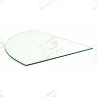 ECONOCO Tempered Quarter Round Glass: 3/16 in Overall Ht, 14 in Overall Wd, 14 in Overall Dp (MPN CBTR14). Key specifications — attr37570: ECONOCO; attr63483: Quarter Round.