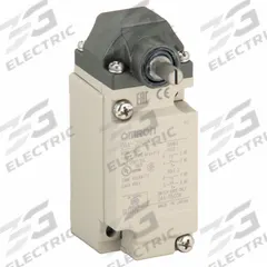 OMRON Plug-In Limit Switch: Roller Arm Plunger, Metallic, Momentary, Plug-In, D4A, Screw Terminals (MPN D4A2501N). Key specifications — Brand: OMRON; Manufacturer Part Number: D4A2501N; Contact Form: DPDT - Simultaneous Operation; Action: Momentary; Actuator Style: Roller Lever Plunger; Differential Travel: 4°; Overtravel: 70°; Pretravel: 12°.