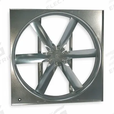 Dayton Supply Fan: 20 in Blade, Stamped - Belt-Drive Panel Supply Fans without Drive Package