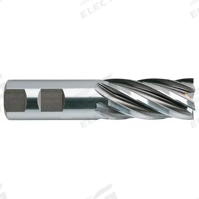 YG-1 Square End Mill: High Speed Steel, 6 Flute, 1-1/2" Mill Dia, 2" LOC - General Purpose High-Speed Steel Square End Mills