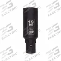 INGERSOLL RAND Impact Socket: Metric, 19 mm Socket Size, 6-Point, Deep, 2 61/64 in Overall Lg (MPN DXS2SM19L). Key specifications — attr1215501: INGERSOLL RAND; attr1215515: Manganese Phosphate; attr1215518: 19 mm.
