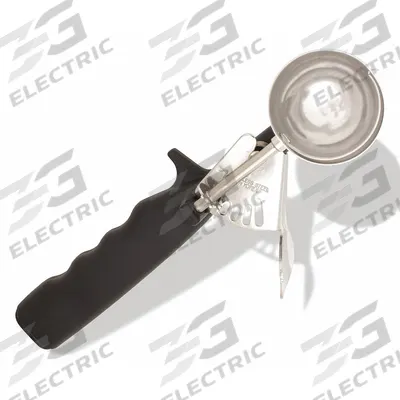 CRESTWARE Disher: 1.3 oz Capacity, 18-8 Stainless Steel/Plastic, NSF Certified - Dishers