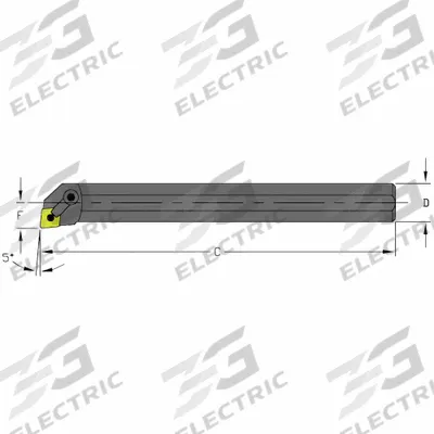 ULTRA-DEX USA Indexable Boring Bar: S16S MCLNL3 (MPN 957-000-388) - Indexable Boring Bars