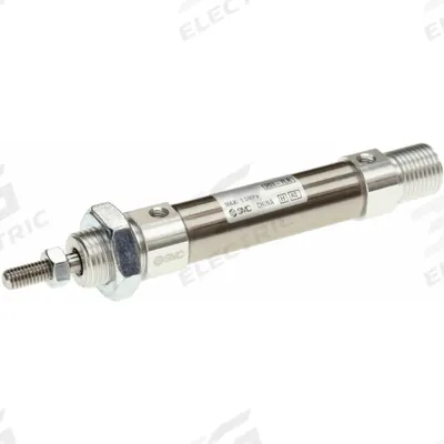 SMC Round Body Cylinder: 25 mm Bore, 80 mm Stroke, Repairable, Stainless Steel - Double End Mount Cylinders
