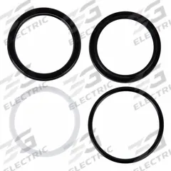 MILLER FLUID POWER Seal Kit: For 4 in Bore Dia., For 3/8 in Groove Wd, Nitrile, 90 D, Black (MPN HV3-RK210-175). Key specifications — attr95513: Black; attr95516: Wiper seal, Rod seals, O-ring; attr95514: -20 Degrees - 300 Degrees F; attr95511: Nitrile; attr95512: 90 D; attr98887: MILLER FLUID POWER.