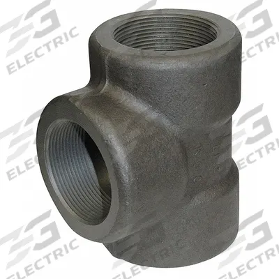 APPROVED VENDOR Metal Pipe Tee: 3/4 in x 3/4 in x 3/4 in, 3,000 psi @ 100°F, Steel - Threaded High-Pressure Pipe Fittings