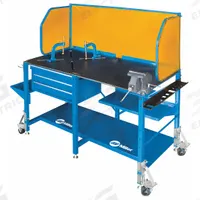 MILLER ELECTRIC Welding Table: 35 in Ht, 27 in Dp, 57 in Wd, 1,000 lb Wt Capacity (MPN 951793). Key specifications — Manufacturer Part Number: 951793; Brand: MILLER ELECTRIC; Includes: Tool Chest.