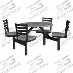 PALMER HAMILTON Picnic Table: Fiberglass, Durable Fiberglass Finish, Gray, 34 in Overall Ht (MPN PH-4S36RD-SGBSG). Key specifications — Brand: PALMER HAMILTON; Tabletop Color: Gray; Manufacturer Part Number: PH-4S36RD-SGBSG; Standards: GREENGUARD® GOLD Certified; Product Type: Picnic Table; Frame Material: Steel.