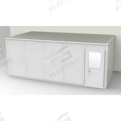 PORTA-FAB Modular In-Plant Office: 20 ft x 10 ft x 8 ft, 3 Walls, Vinyl-Covered Drywall - 3-Wall Unassembled In-Plant Offices