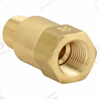 APPROVED VENDOR Piston Spring Check Valve: Piston, Inline Valve Body, 1/8 in Pipe Size, MNPT x FNPT (MPN CHK BRS 210-2M2F-F). Key specifications — Brand: APPROVED VENDOR.