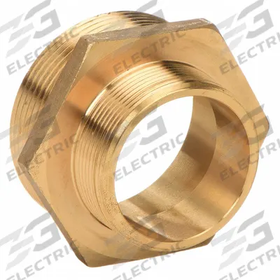 MOON AMERICAN Fire Hose Adapter: 2 in_2 1/2 in Compatible Pipe Size, NPT x NH, Straight - Brass Rigid Fire Hydrant & Standpipe Adapters