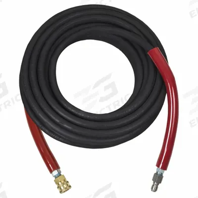 MI-T-M Hot Water Extension Hose: 3/8 in ID, 50 ft Lg, Polyurethane, Black - Pressure Washer Extension Hoses