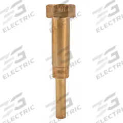 WINTERS Threaded Thermowell: Brass, For 6 in Stem Lg, 2 1/2 in Insertion Lg, For 7/16 in Stem Dia (MPN TIW07LF). Key specifications — attr1275131: 400°F/204°C; attr1275136: WINTERS; attr1275129: 710 psi.