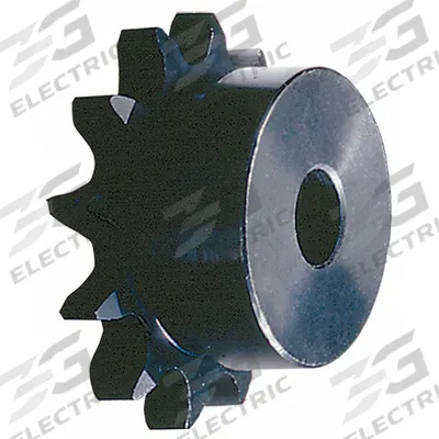 TSUBAKI Sprocket: One-Sided Hub, For Single Strands, 40, 27 Teeth, 4.307 in Pitch Dia - Size 40 Plain-Bore Roller Chain Sprockets
