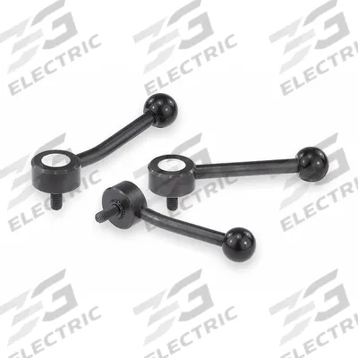 KIPP Adjustable Handle: Steel, 1/2"-13 Thread, 25 mm Thread Lg - Low-Profile Adjustable Tension Levers with Threaded Stud