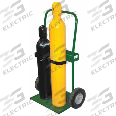 SAFTCART Cylinder Hand Truck: 400 lb, Side by Side, 2 Cylinder - Welding Cylinder Hand Trucks