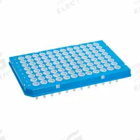 MTC BIO PCR Well Plate: Non-Sterile, 96 Wells, 0.25 mL, 5.46 mm Dia, RNase/DNase Free, Round (MPN P9096-HSW). Key specifications — Brand: MTC BIO; Body Color: White; RNase/DNase Free: Yes; Well Shape: Round; Material: Polypropylene.