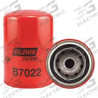 BALDWIN FILTERS Oil Filter: B7022, 3/4"-16 Thread Size, 5 5/16 in Overall Ht, 3 13/16 in Outside Dia. Key specifications — Baldwin Interchange: B7022; Brand: BALDWIN FILTERS; Compatible Vehicle Make: Nissan; Includes: G381-A Integral Gasket; Media Material: Cellulose.