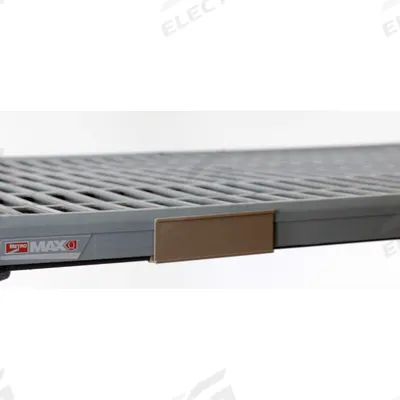 METRO Label Holder: Metro Super Erecta Pro, 15 7/16 in Overall Wd, 1 1/4 in Overall Ht - Label Holders for Plastic Shelving