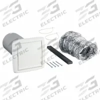 Wall Vent Kit: Round, 3 in_4 in Duct, Plastic, White Finish, Vent Cap Kits (MPN WVK2A). Key specifications — Screen Included: No; Backdraft Damper Included: No; Brand: BROAN; Product Type: Flexible Wall Ducting Kit; Color: White; Type of Cap/Hood: Vent Cap Kits; Material of Cap/Hood: Plastic.