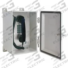 HUBBELL GAI-TRONICS Telephone: Surface Mount, Rugged Phones for Haz Areas, Keypad, 354-001SK, PSTN. Key specifications — attr928999: Water Resistant; attr929001: No; attr929004: No; attr929005: Yes; attr928966: 354-001SK; attr928972: Hytrel; attr928968: No; attr928969: No.