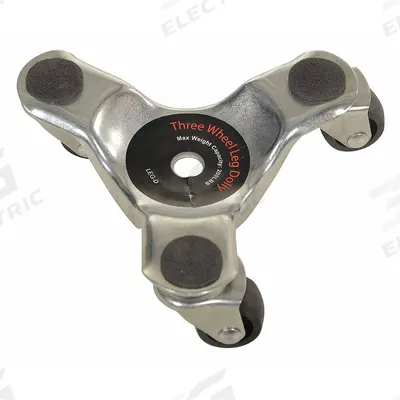 APPROVED VENDOR Furniture Dolly: 200 lb, Silver, 2 in H x 7 in W x 7 in D - Leg, Edge & Corner Mount Desk & Furniture Dollies