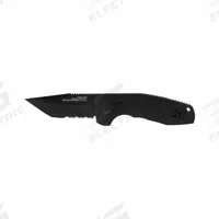 SOG Folding Utility Knife: 3 in Blade Lg, 4 in Closed Lg, 7 in Overall Lg, Aluminum, Serrated (MPN 15-38-10-57). Key specifications — attr307537: Aluminum; attr307538: Yes; attr324882: SOG.
