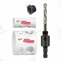 MILWAUKEE Hole Saw Kit: 3 Pieces, Bi-Metal, 4/6 Teeth per Inch, 1 in to 2 1/8 in Saw Size Range (MPN 49-22-4063). Key specifications — attr1098178: 4/6; attr1098172: MILWAUKEE.